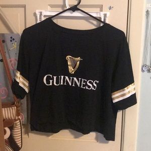 Guinness cropped t shirt